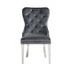 preview thumbnail 9 of 16, Clihome Velvet Tufted Upholstered Dining Chairs (Set of 2)