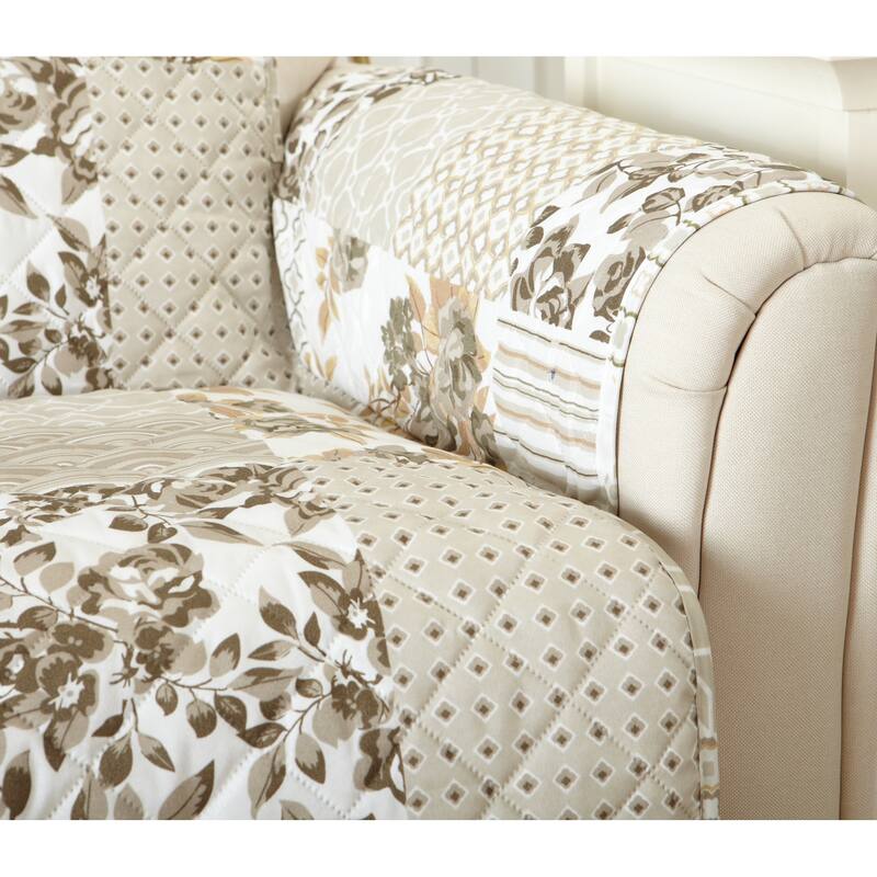Reversible Recliner Cover Patchwork Pet Furniture Protector Slipcover