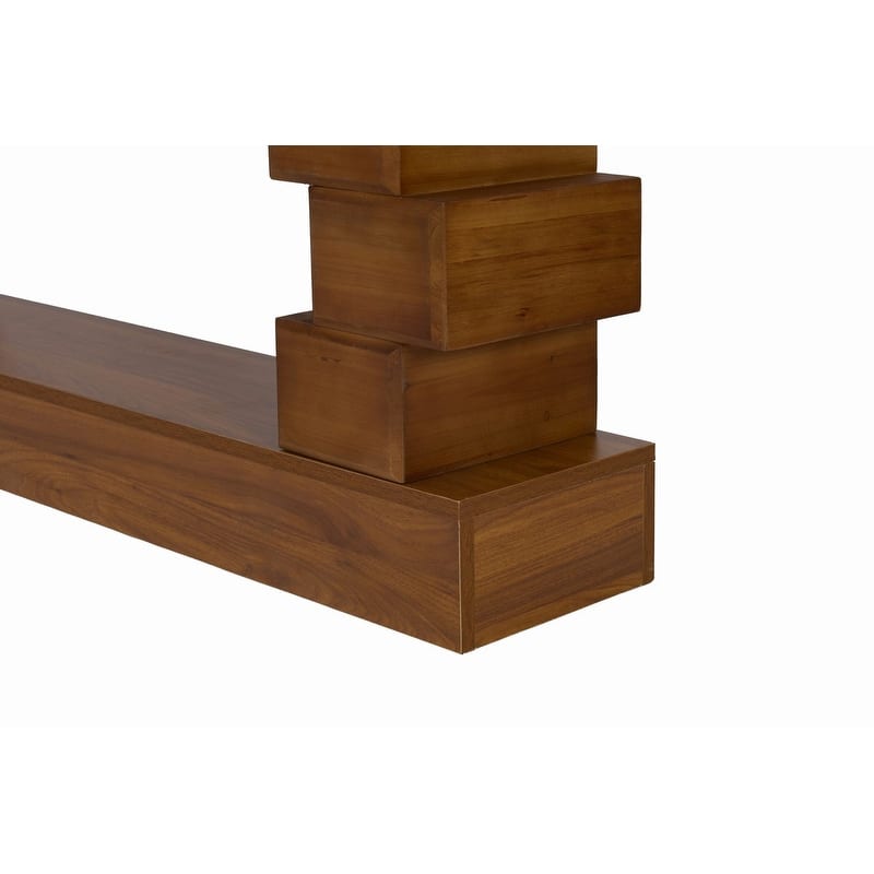 Mid-Century Modern 47.24" Wood Console Table with Natural Finish for Modern Home Decor
