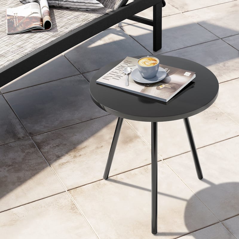 Crestlive Products Outdoor L-Shaped Patio Bar Table Pub Table Dining Table