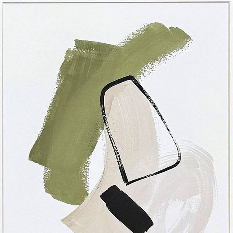 HomeRoots Set Of Two Sage Treasures I Brown Framed Wall Art