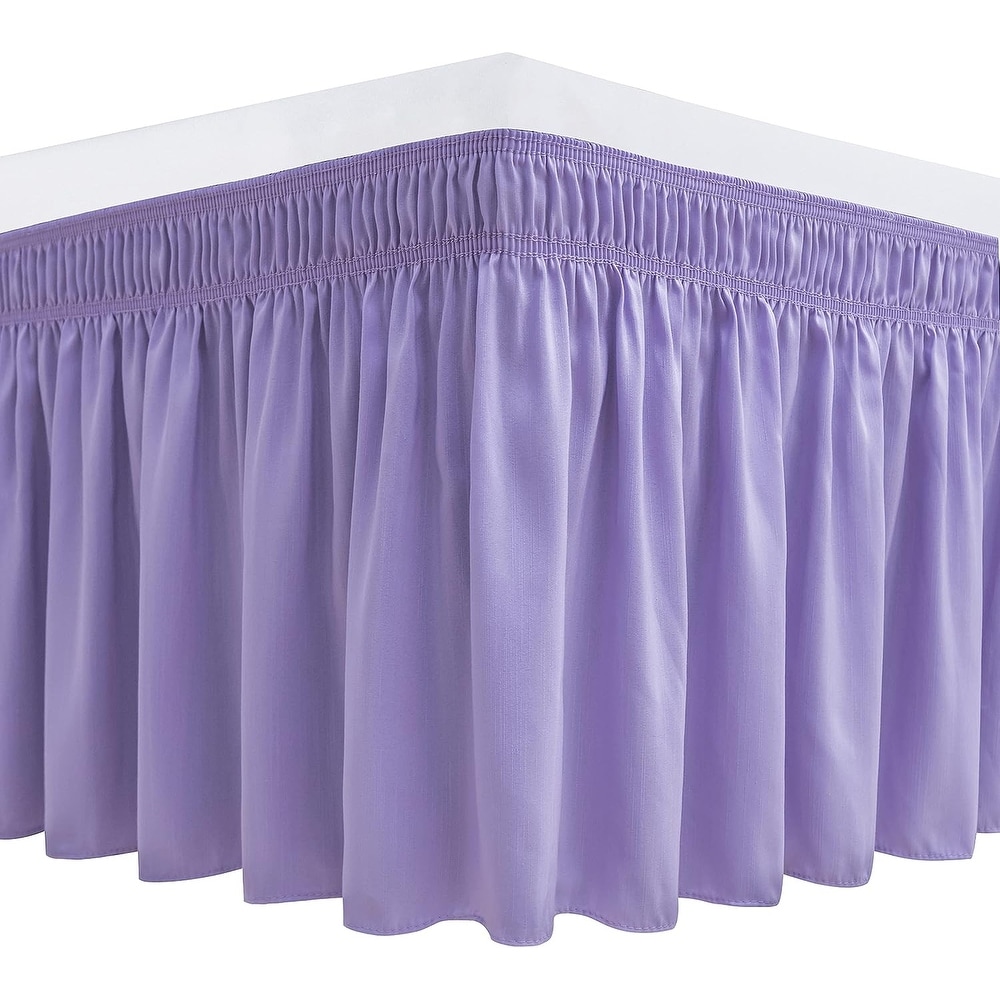 Purple bed skirt queen shop
