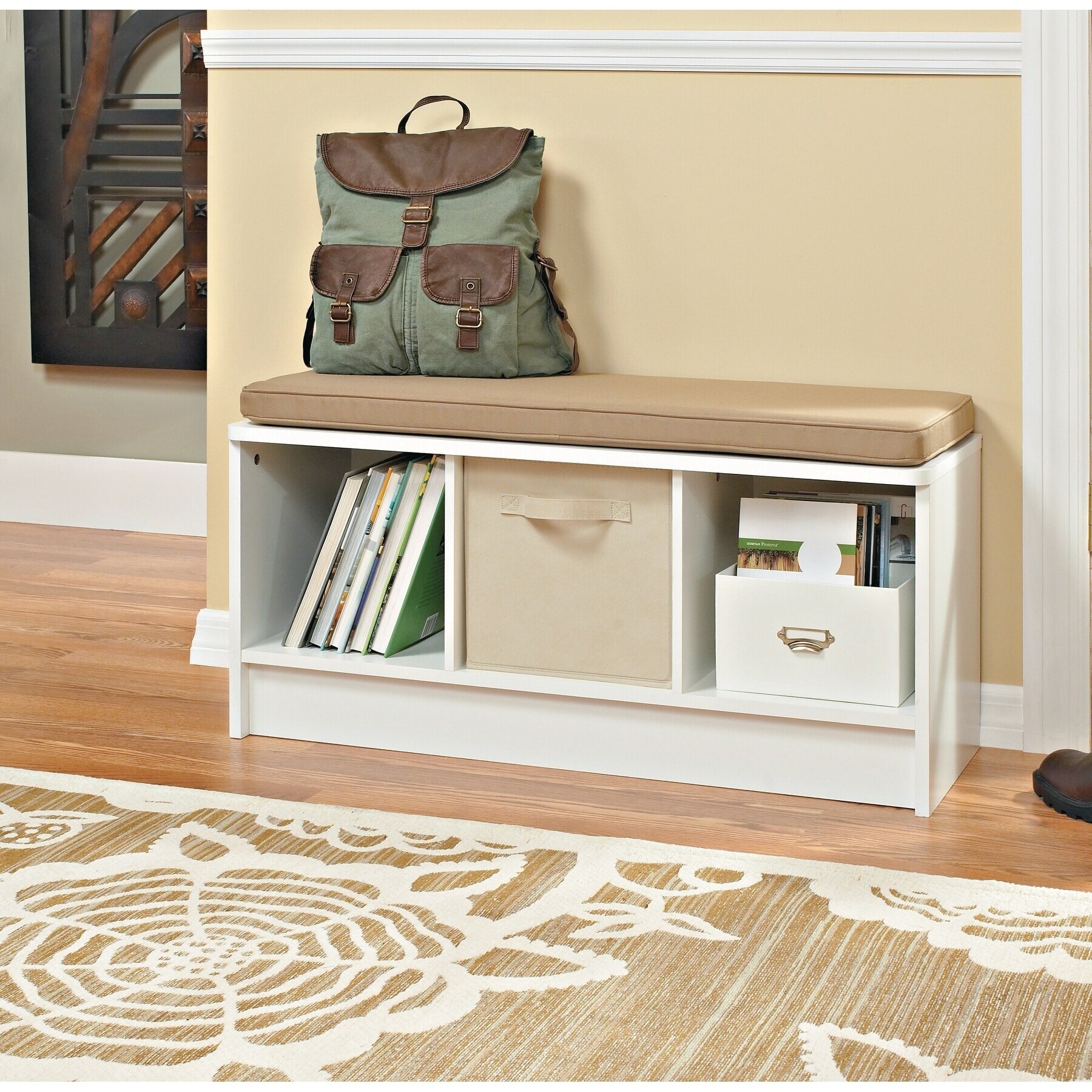 木製 BENCH HOUSING STORAGE BOX 収納ボックス Porch-&-Den-Southbrook-3-cube-
