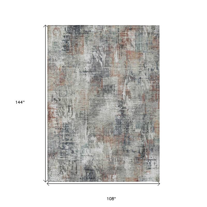 HomeRoots Abstract Transitional Rectangle Outdoor Rug