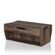 preview thumbnail 4 of 14, Furniture of America Rere Rustic 41-inch Wood 2-Shelf Lift-top Coffee Table