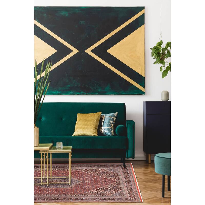 ECARPETGALLERY Hand-knotted Royal Mahal Red Wool Rug - 5'7 x 8'2