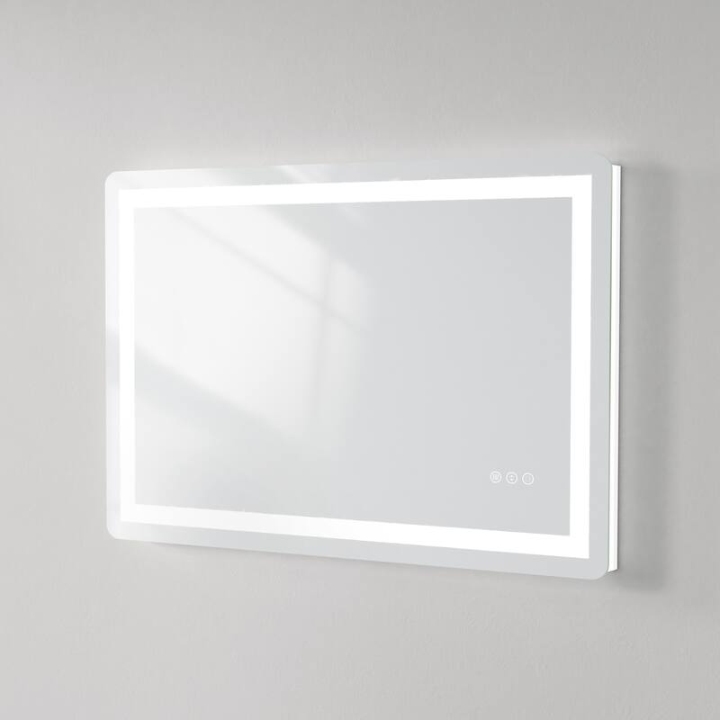 QuivaraView Frameless Front and Back LED lighted Vanity Mirror