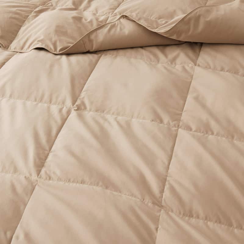 Lightweight Summer Flroal & Solid Printed Goose Feather Down Comforter Duvet Insert