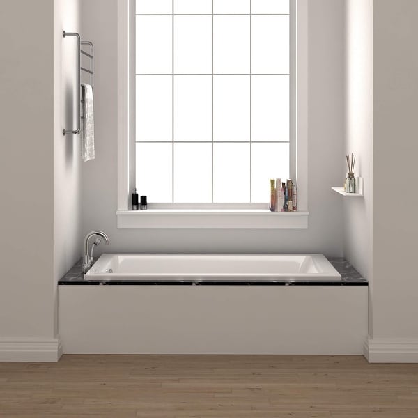Fine Fixtures Drop In Soaking Bathtub Fiberglass Acrylic Material. Opens flyout.