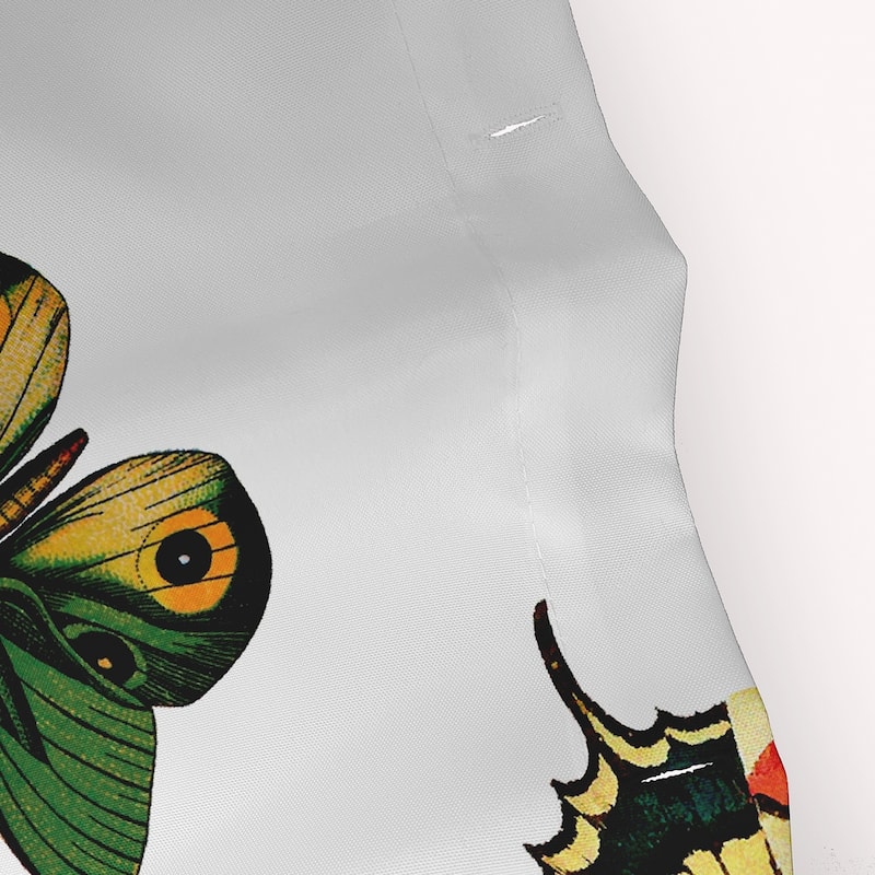 71 x 74-inch Butterflies Animal Print Print Print Shower Curtain