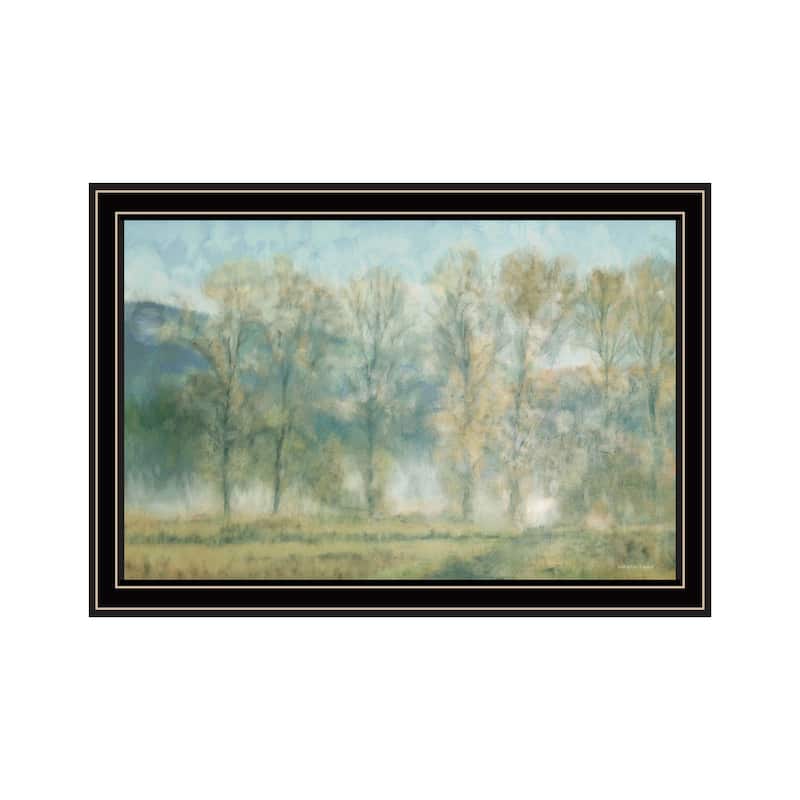 TrendyDecor4U "Peaceful Tree Line of Nature" Framed Print Wall Art - Multi