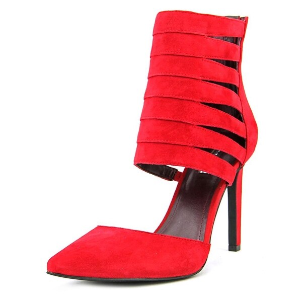 BCBGeneration Chellsea Women Open Toe Suede Red Sandals