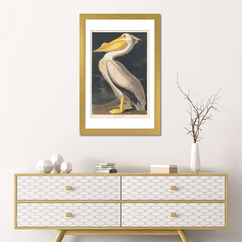 iCanvas "American White Pelican" by John James Audubon