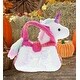 preview thumbnail 4 of 4, DolliBu Plush Pet Carrier Pink Unicorn Stuffed Animal w/ Pumpkin Decor - 9 inches
