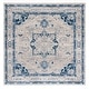 preview thumbnail 78 of 115, SAFAVIEH Brentwood Vessie Traditional Oriental Rug 6'7" x 6'7" Square - Beige/Blue