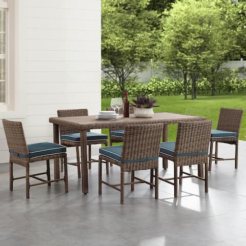 Buy Blue, 6, Wicker Outdoor Dining Sets Online at Overstock | Our Best