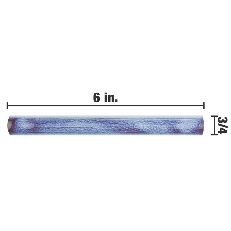 Merola Tile Antic Special Torelo Via Lactea 3/4" x 6" Ceramic Wall Trim - (1 Tile)
