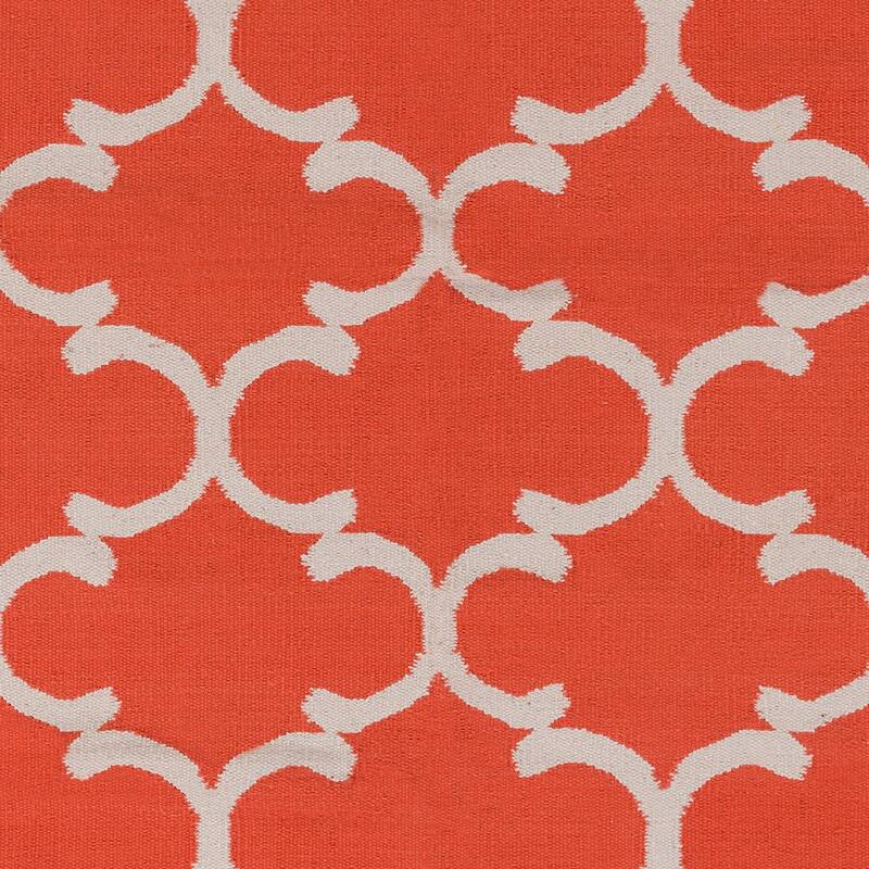 Flatweave Colne Moroccan Trellis Cotton Area Rug