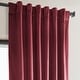 preview thumbnail 43 of 140, Exclusive Fabrics Heritage Plush Velvet Room Darkening Curtain (1 Panel) - Luxurious Single Drapery for Enhanced Room Darkening