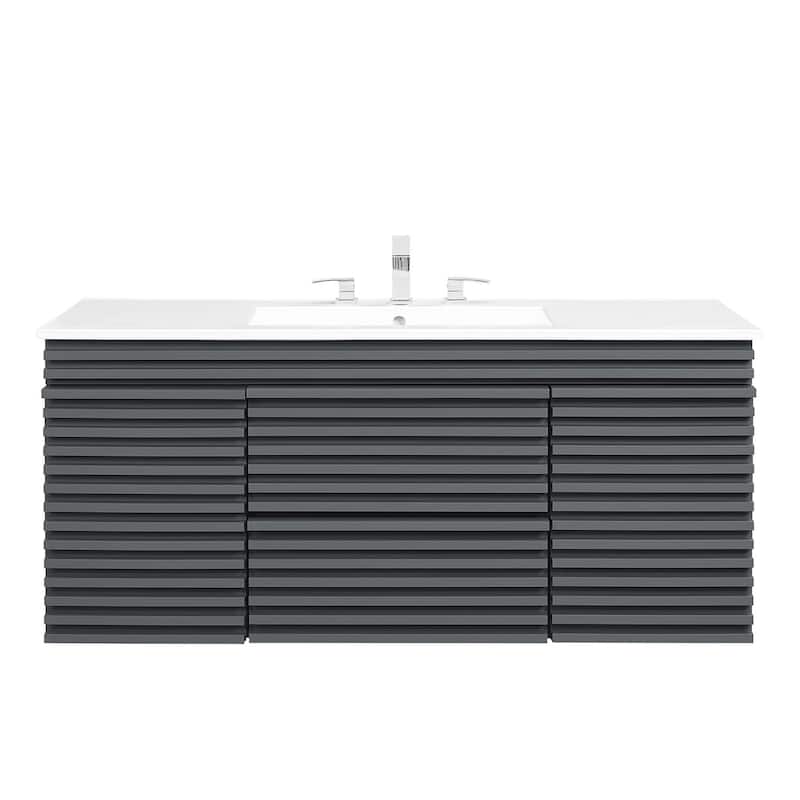 Render 48" Wall-Mount Bathroom Vanity