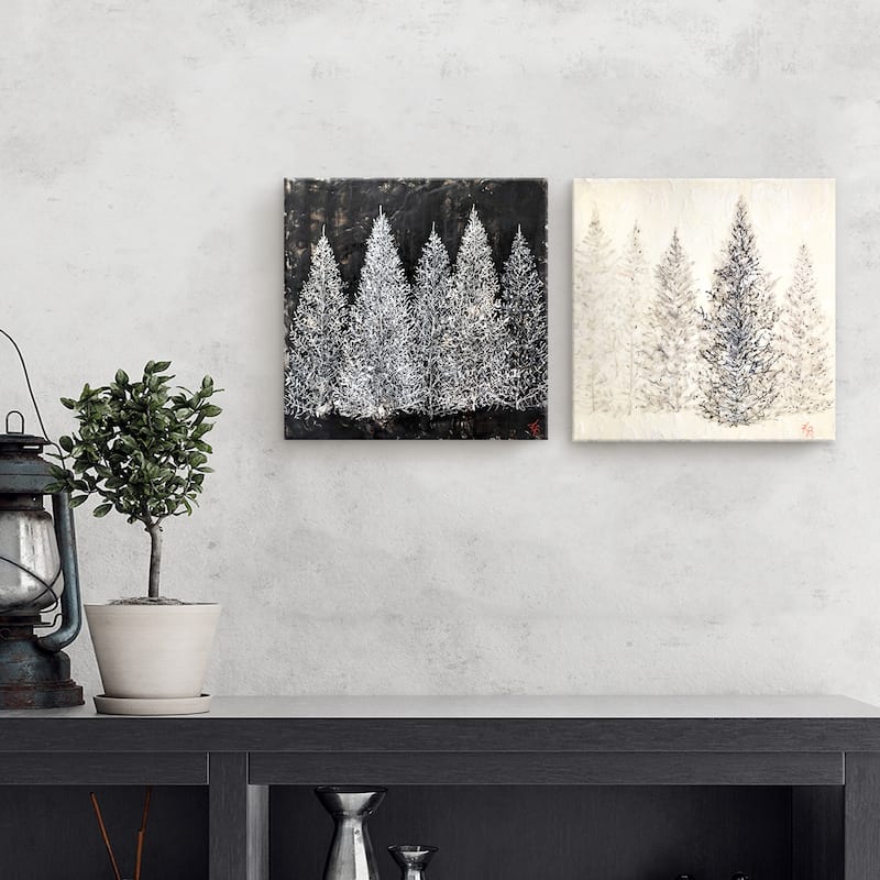 'Monoscape XXVII' 2 Piece Wrapped Canvas Wall Art Set by Karen Biery