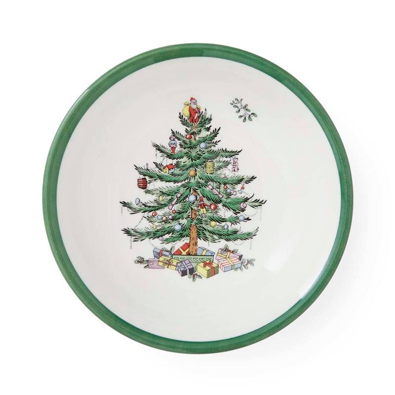 Spode Set of 4 Christmas Tree Cereal Bowls