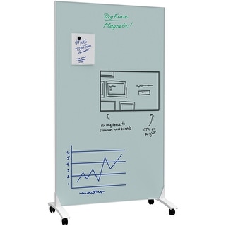 Double Sided Magnetic Glass Dry-Erase Mobile Floor Easel, 72 X 42 - Bed  Bath & Beyond - 36292958