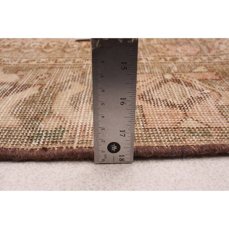 ECARPETGALLERY Hand-knotted Antalya Vintage Copper Wool Rug - 4'11 x 10'0