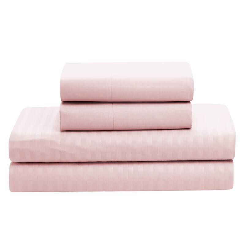 Sweet Home Collection 8 Piece Embossed Dobby Stripe Bed In A Bag All Season Complete Set