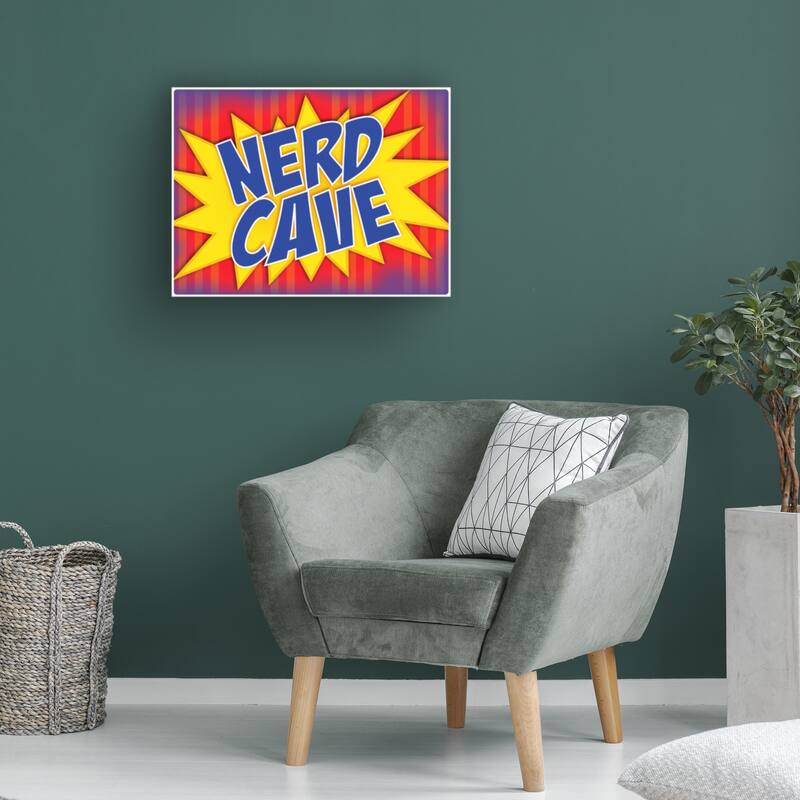 'Nerd Cave Comic' Canvas Art Bed Bath & Beyond 39504789
