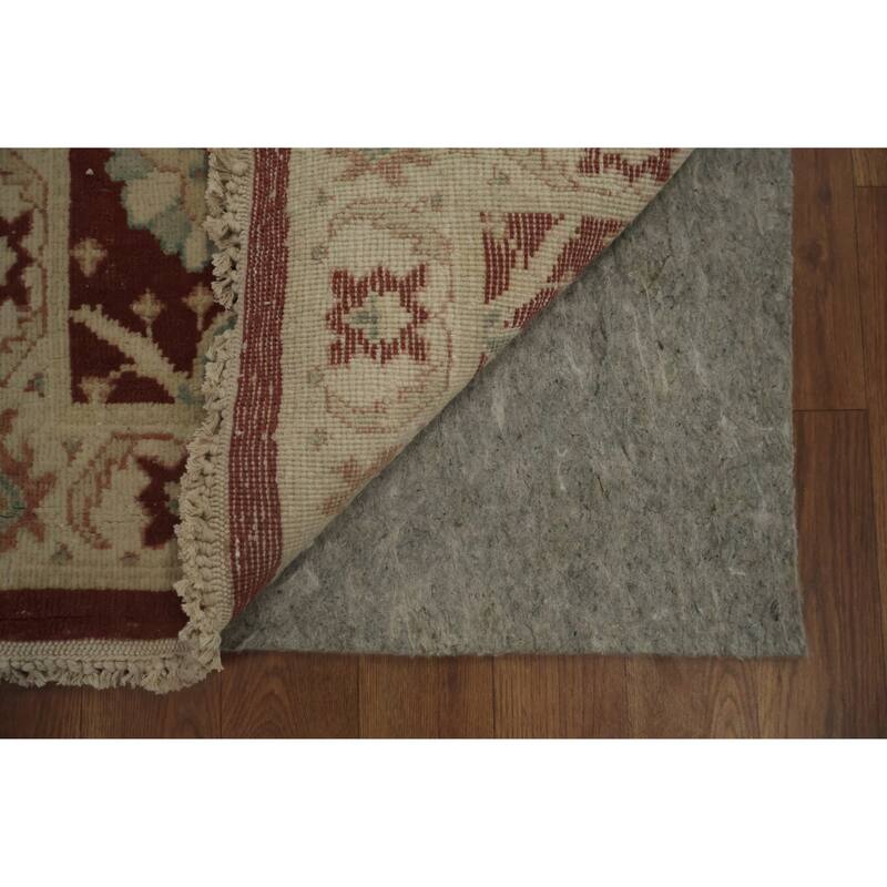 Hand Knotted Oriental 100% Wool Carpet Traditional All-Over Oranges & Rust Ziegler Area Rug - 3' 1'' X 1' 11''