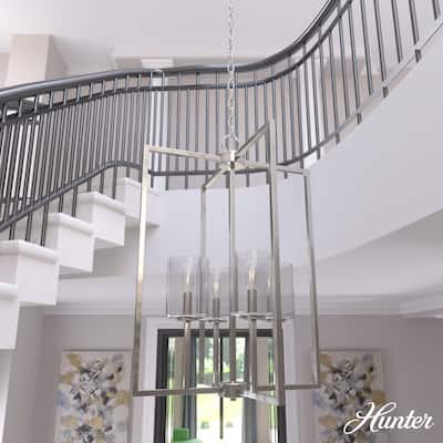 Hunter Kerrison Geometric Pendant - Seeded Glass - Square or Linear - Dining Room, Entry, Island - Contemporary, Industrial