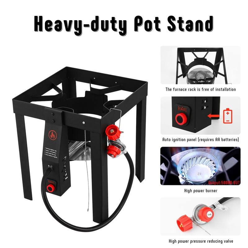 FEASTO 30 QT Turkey Fryer and 10 QT Fish Fryer Set