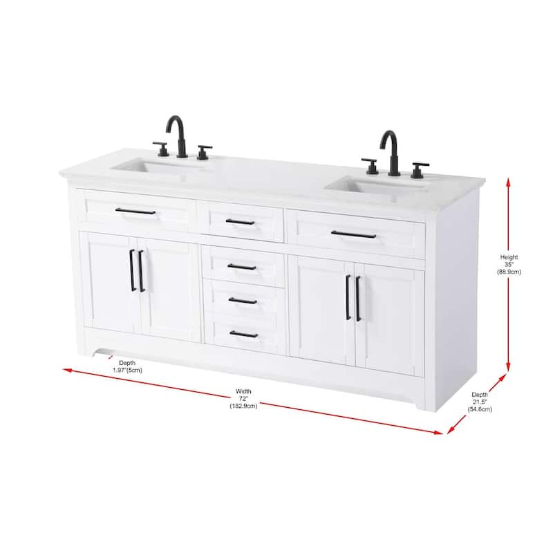 Nathaniel Double Bathroom Vanity (54-84 inch)