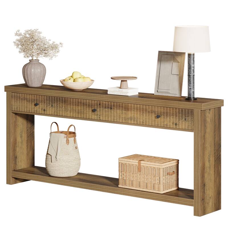 70.9" Extra Long Console Table with Drawers & Storage, Entryway Sofa Couch Foyer Accent Table for Living Room Hallway Entrance