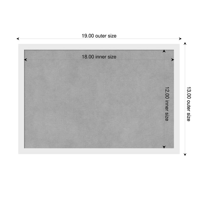 Amanti Art Incline Black Framed - 19 x 13 in - Incline White