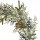 preview thumbnail 2 of 2, Mixed Mica Foliage with Blueberries and Harmony Bells 9ft Garland Pre-Lit with 50 LED Fairy Lights B/O