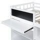 preview thumbnail 13 of 14, Twin Loft Bed with Rolling Desk, Shelf & Drawers - White Finish