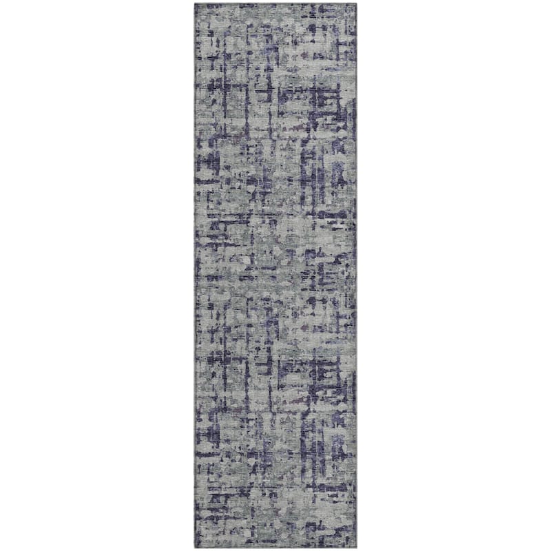 Premium Washable Super Soft Abstract Plaid Mayfield Rug