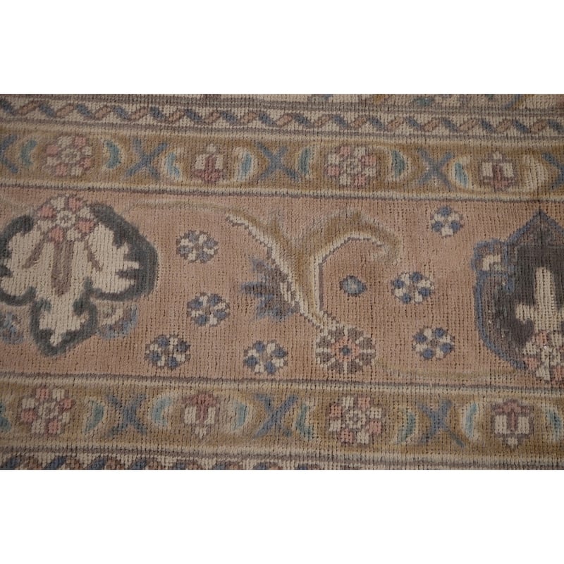 Tabriz Persian Vintage Area Rug Hand-Knotted Wool Carpet - 9'7" x 12'3"