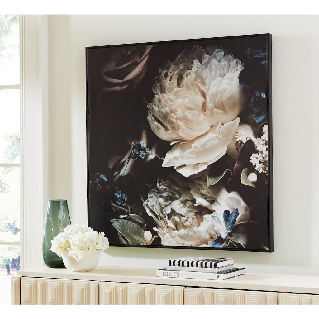 Signature Design by Ashley Hurshaw Black/White/Blue Wall Art