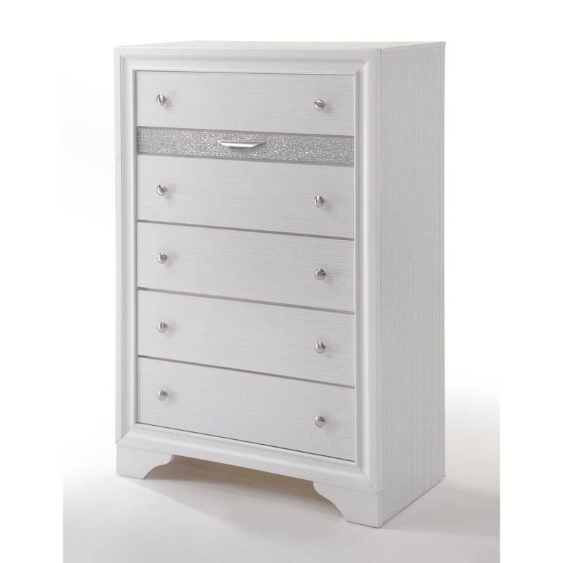 Tuxedo 6-drawer Chest - White