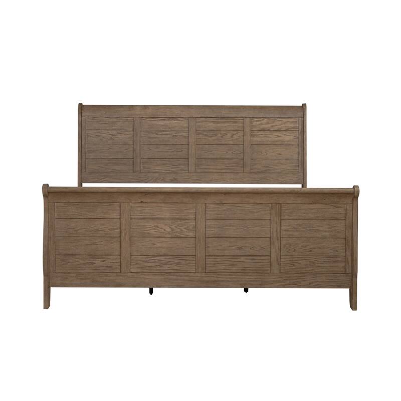 Liberty Furniture Grandpa's Cabin Sleigh Bed, Dresser, Mirror, Chest, Night Stand - California King, King or Queen