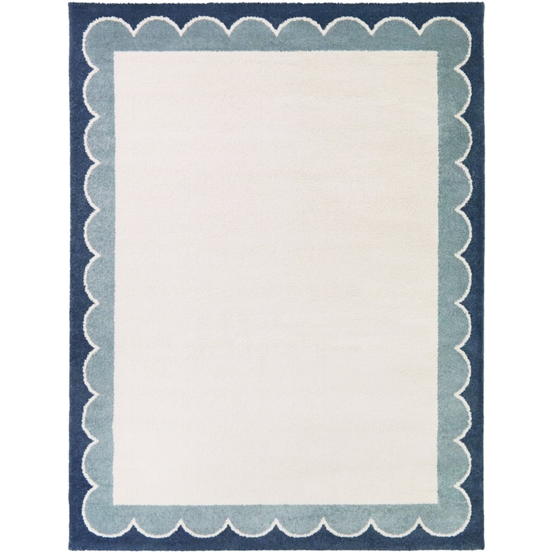 Caldeira Scalloped Border Area Rug
