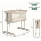 preview thumbnail 3 of 12, Evolur Kinsley Quickfold Portable Bassinet in Dark Gray, Adjustable Height, One-Step Fold, Wheels for Easy Mobility