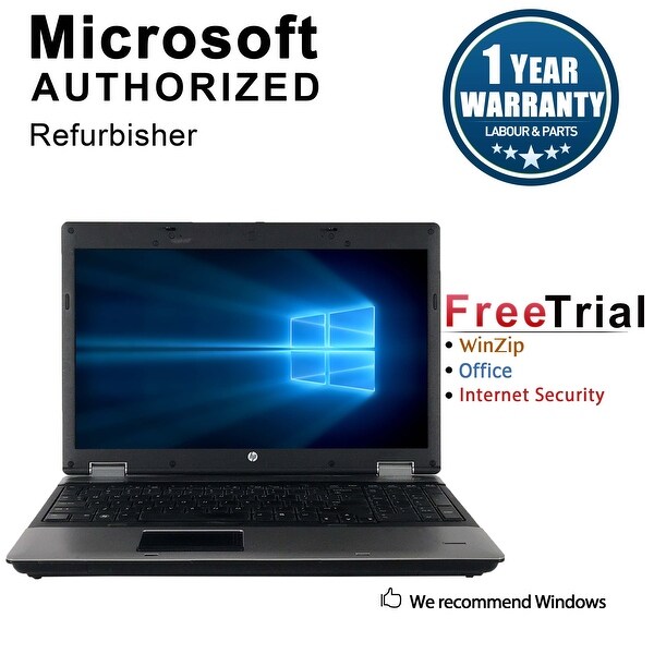 Refurbished HP ProBook 6555B 15.6" Laptop AMD Phenom II x4 N930 2.0G 4G DDR3 250G DVDRW Win 7 Pro 64-bit 1 Year Warranty