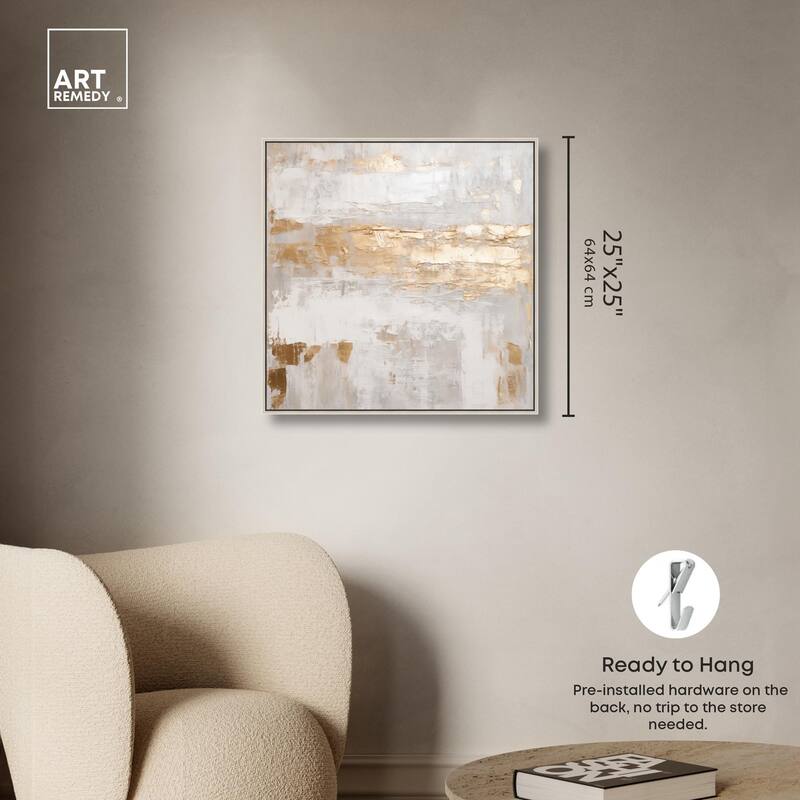 Melted Goldscape IV Canvas by Art Remedy