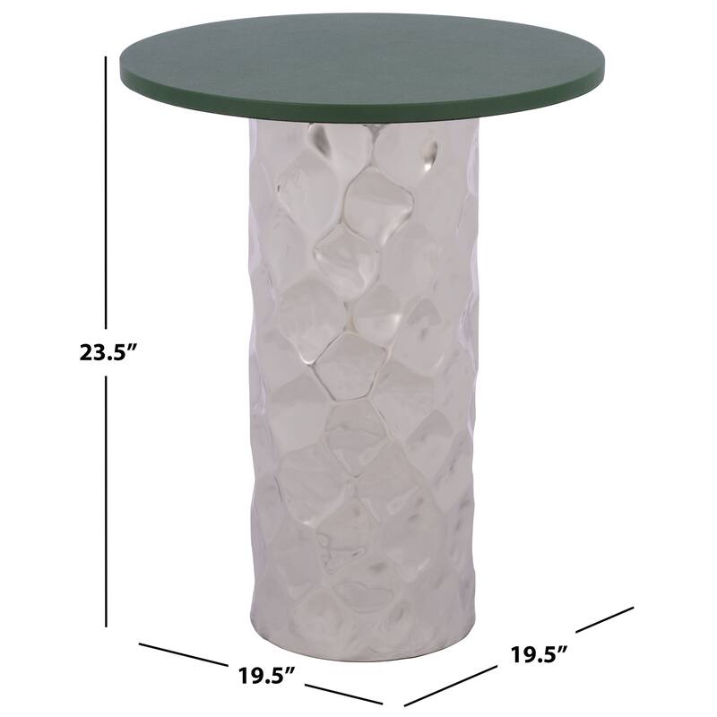 SAFAVIEH Home Hasu Round Side Table - 20"W x 20"D x 24"H