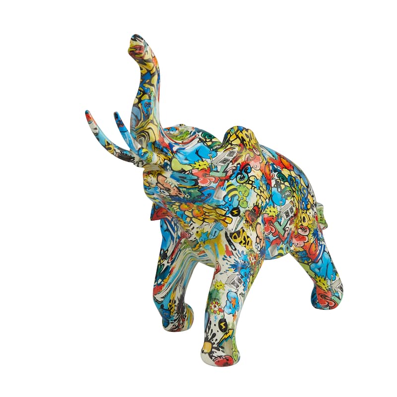 The Novogratz Multi Colored Polystone Various Animal Sculpture