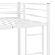 preview thumbnail 7 of 33, Minimalist Style Twin over Twin Metal Low Bunk Kids Bed with Ladder,Guardrail and Metal Frame